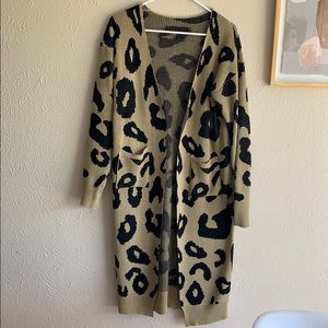 Long sleeve leopard cardigan